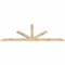 Ekena Millwork Saratoga Rough Sawn Timber Gable Bracket, Douglas Fir, 96"W x 36"H x 2"D x 4"F, 9/12 Pitch GBW096X36X0204SAR00RDF - alternate 5